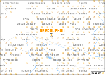 map of Oberaufham