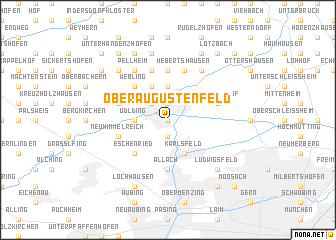 map of Oberaugustenfeld