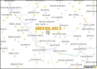 map of Oberbalbach