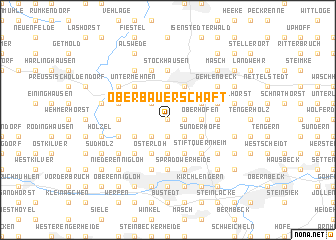 map of Oberbauerschaft