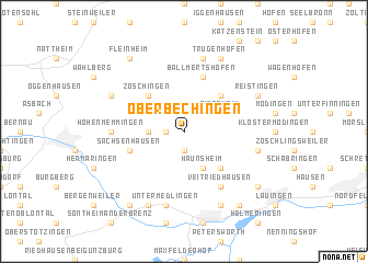 map of Oberbechingen