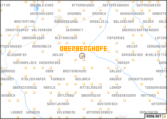 map of Oberberghöfe