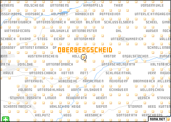 map of Oberbergscheid