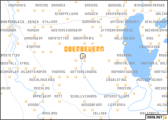 map of Oberbeuern