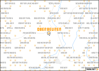 map of Oberbeuren