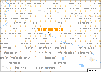 map of Oberbibrach