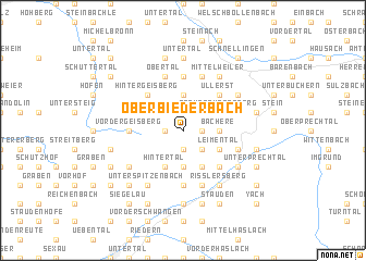 map of Oberbiederbach