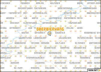 map of Oberbierwang