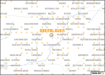 map of Ober Blauen