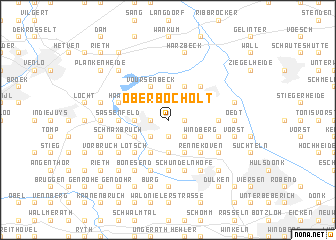 map of Oberbocholt