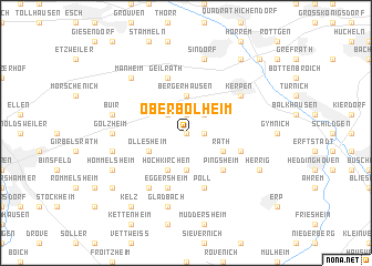 map of Oberbolheim