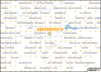 map of Oberbonrath