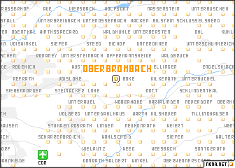 map of Oberbrombach