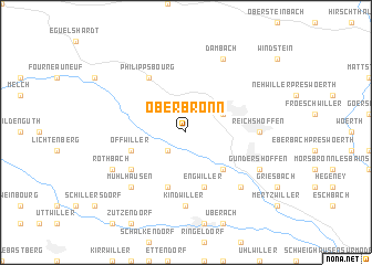 map of Oberbronn