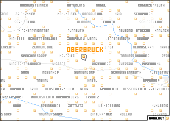 map of Oberbruck