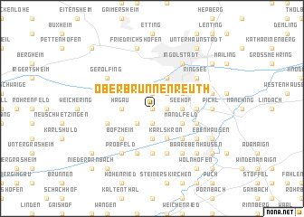 map of Oberbrunnenreuth