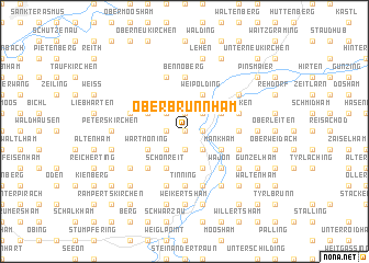 map of Oberbrunnham