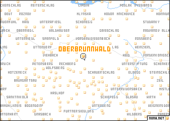 map of Oberbrunnwald