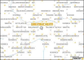 map of Oberbüchern