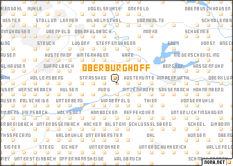 map of Oberburghoff