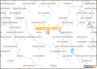 map of Obercolmnitz