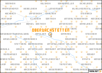 map of Oberdachstetten