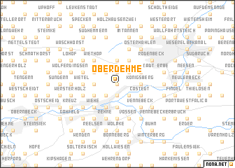 map of Oberdehme