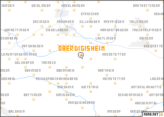 map of Oberdigisheim