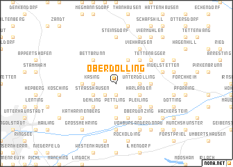 map of Oberdolling