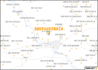 map of Oberdürrbach