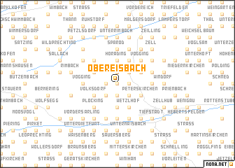 map of Obereisbach