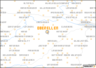 map of Oberellen