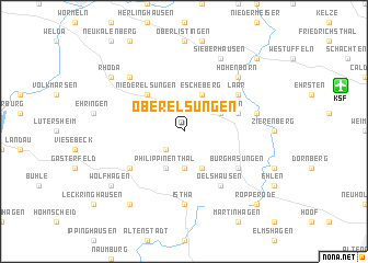 map of Oberelsungen