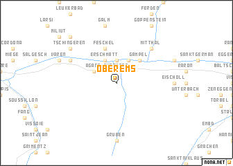 map of Oberems