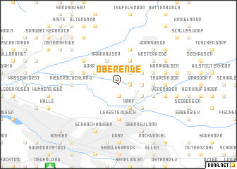 map of Oberende