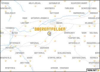 map of Oberentfelden