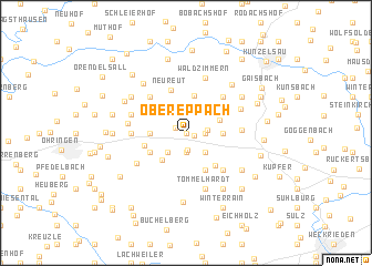 map of Obereppach