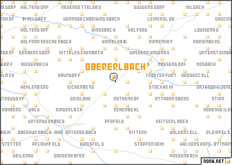 map of Obererlbach