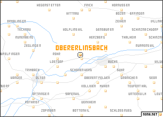 map of Obererlinsbach