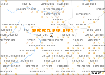 map of Obererzwieselberg