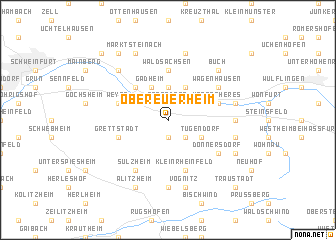 map of Obereuerheim