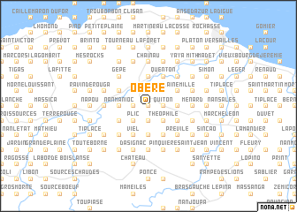 map of Obère