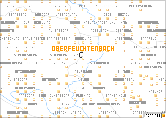 map of Oberfeuchtenbach