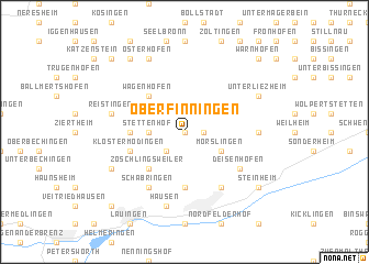 map of Oberfinningen