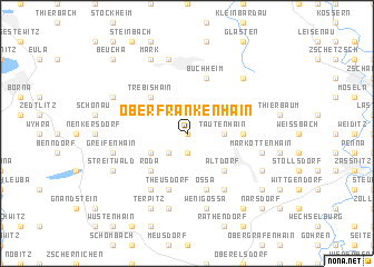 map of Oberfrankenhain