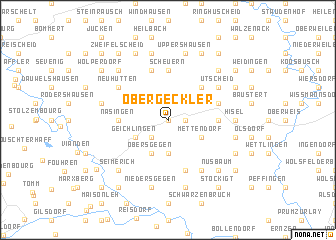 map of Obergeckler