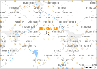 map of Obergeich