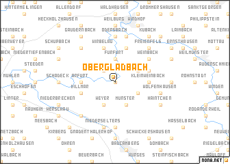 map of Obergladbach