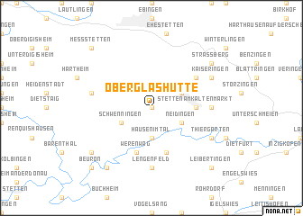 map of Oberglashütte