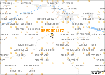 map of Obergölitz